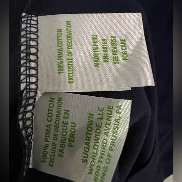 Lilly Pulitzer Womens Brewster Short Sleeve T-Shirt Dress In True Navy NEW XS - Picture 9 of 9